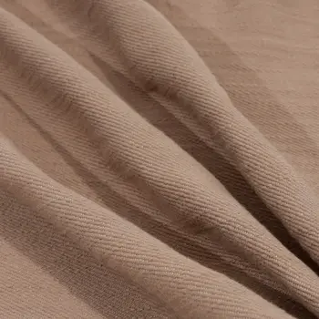 20" Brown Cotton Throw Pillow With Buttons
