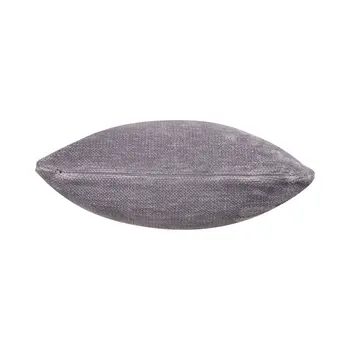 24" X 24" Gray Chenille Zippered Pillow