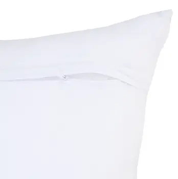 Set of Two 18" X 18" Blue Beach Chevron Cotton Zippered Pillow