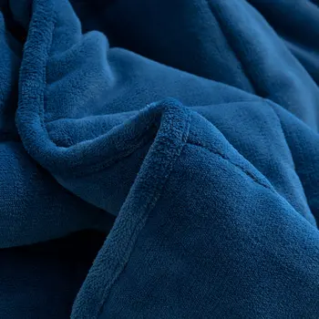 48" X 72" Navy Blue Velvet Quilted Plush 12 Pound Weighted Throw Blanket