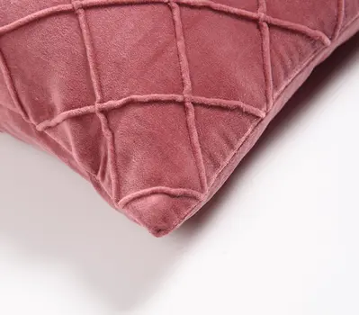 12" X 20" Purple Geometric Cotton Throw Pillow Cover