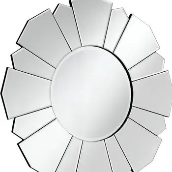33" Clear Abstract Unframed Accent Mirror