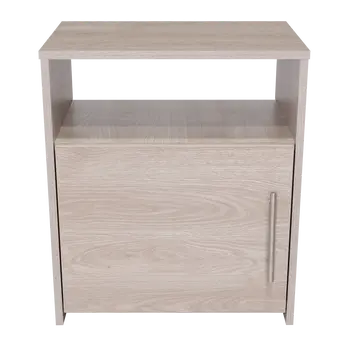 23" Gray Wood Nightstand