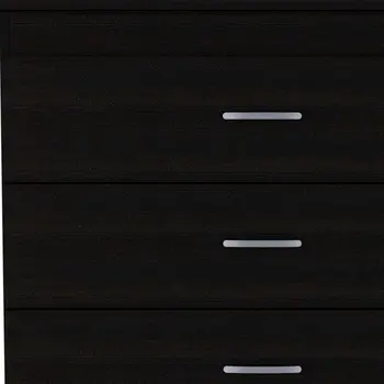 32" Black Three Drawer Dresser