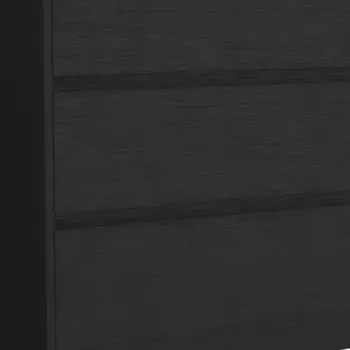 34" Black Three Drawer Dresser