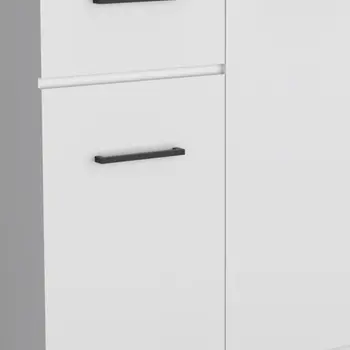 36" White Drawer Combo Dresser