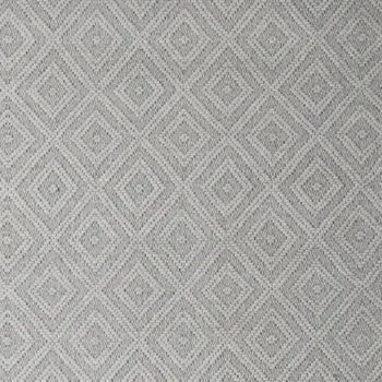 5' X 8' Gray and Ivory Geometric Hand Woven Non Skid Area Rug