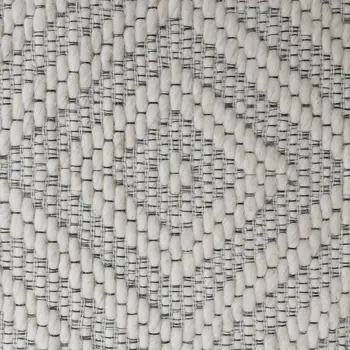 9' X 12' Ivory Wool Geometric Hand Woven Area Rug