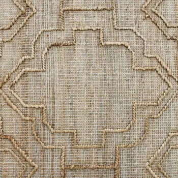 5' X 8' Brown Trellis Hand Woven Area Rug
