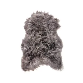 2' X 3' Gray Sheepskin Handmade Non Skid Area Rug