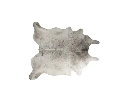 5' X 7' Taupe and Ivory Cowhide Hand Knotted Area Rug