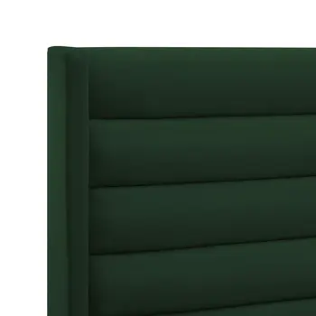 Green Velvet Upholstered Full Bed Frame