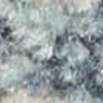 5' X 7' Blue and Ivory Abstract Power Loom Washable Area Rug