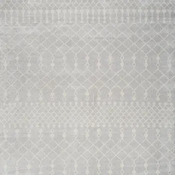 8' X 10' Blue and Ivory Abstract Power Loom Washable Area Rug