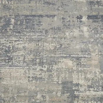 9' X 12' Beige and Gray Abstract Power Loom Area Rug