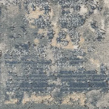 9' X 12' Beige and Gray Abstract Power Loom Area Rug