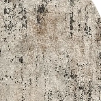 3' X 5' Beige and Gray Abstract Power Loom Area Rug