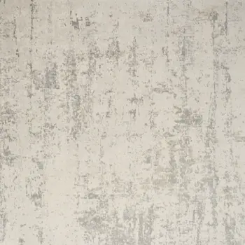 8' X 10' Gray and Ivory Abstract Power Loom Area Rug
