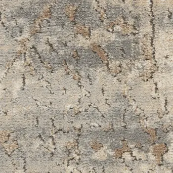 8' X 10' Beige and Gray Abstract Power Loom Area Rug