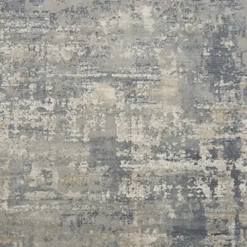 8' X 10' Beige and Gray Abstract Power Loom Area Rug