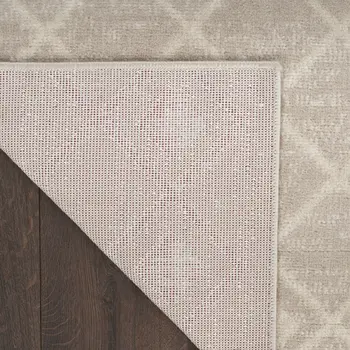 8' Beige And Ivory Moroccan Runner Rug