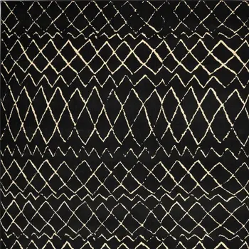 8' X 10' Black and Ivory Abstract Power Loom Distressed Area Rug