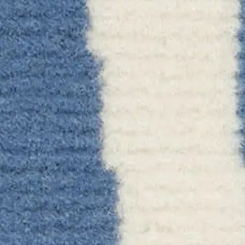 8' X 10' Beige and Blue Geometric Power Loom Area Rug