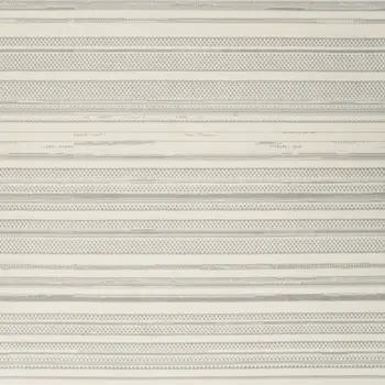5' X 7' Gray and Ivory Striped Power Loom Distressed Area Rug