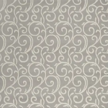 8' X 10' Gray and Ivory Floral Vines Power Loom Area Rug