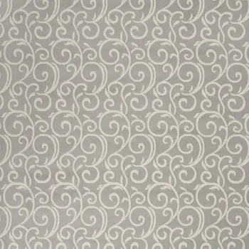 8' X 10' Gray and Ivory Floral Vines Power Loom Area Rug