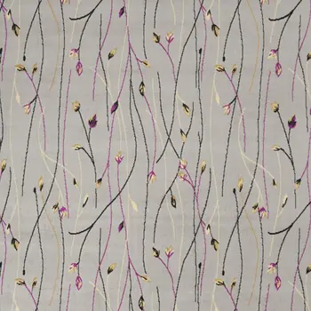 8' X 10' Gray and Pink Floral Power Loom Area Rug