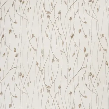 8' X 10' Beige and Ivory Floral Power Loom Area Rug