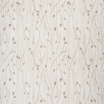 8' X 10' Beige and Ivory Floral Power Loom Area Rug