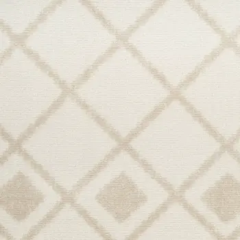 8' Beige And Ivory Moroccan Runner Rug