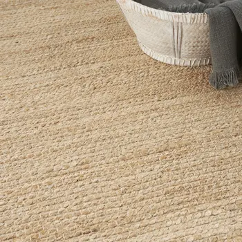 6' X 9' Natural Jute Flatweave Handmade Area Rug