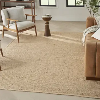 8' X 10' Natural Jute Flatweave Handmade Area Rug