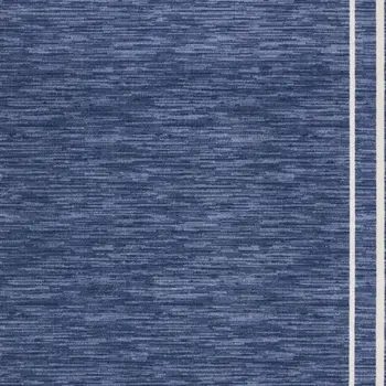 10' X 14' Navy Blue And Ivory Indoor Outdoor Area Rug