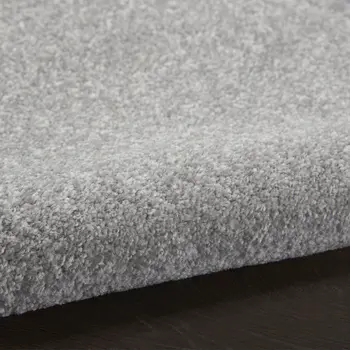 10' Gray And Silver Round Indoor Outdoor Area Rug