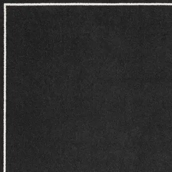 4' X 6' Black And Ivory Indoor Outdoor Area Rug