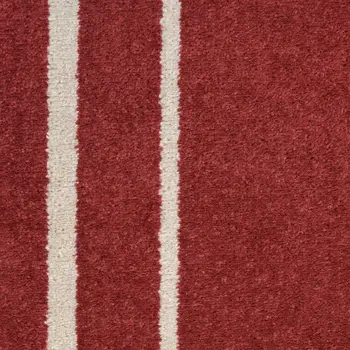 4' X 6' Brick Red And Ivory Indoor Outdoor Area Rug