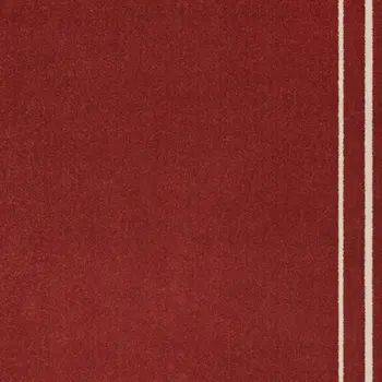 6' X 9' Brick Red And Ivory Indoor Outdoor Area Rug