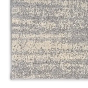 4' X 6' Gray And Beige Abstract Indoor Outdoor Area Rug