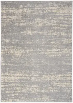 5' X 7' Gray And Beige Abstract Indoor Outdoor Area Rug
