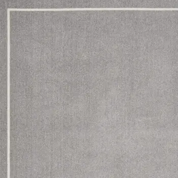 4' X 6' Gray And Ivory Indoor Outdoor Area Rug