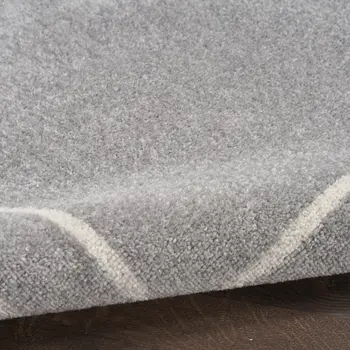 5' X 7' Gray And Ivory Indoor Outdoor Area Rug