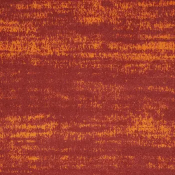 6' X 9' Red And Orange Abstract Indoor Outdoor Area Rug