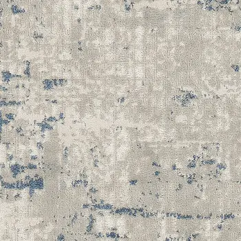 2' X 4' Gray and Ivory Abstract Power Loom Area Rug