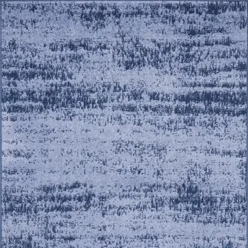 3' X 5' Denim Blue And Navy Blue Abstract Indoor Outdoor Area Rug
