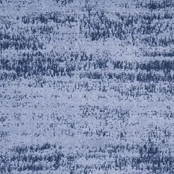 3' X 5' Denim Blue And Navy Blue Abstract Indoor Outdoor Area Rug