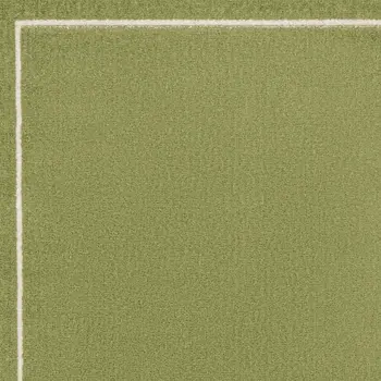 2' X 4' Green And Ivory Indoor Outdoor Area Rug